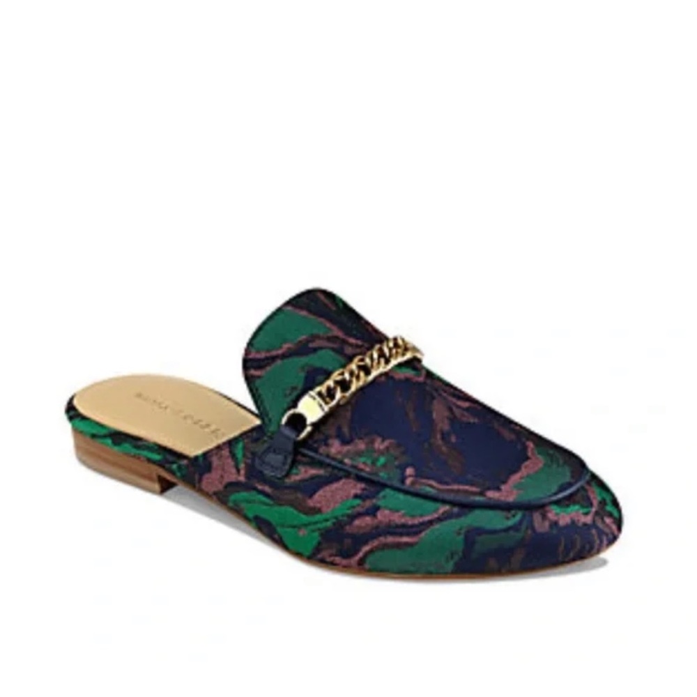 Stylish Green and Black Women's Loafers